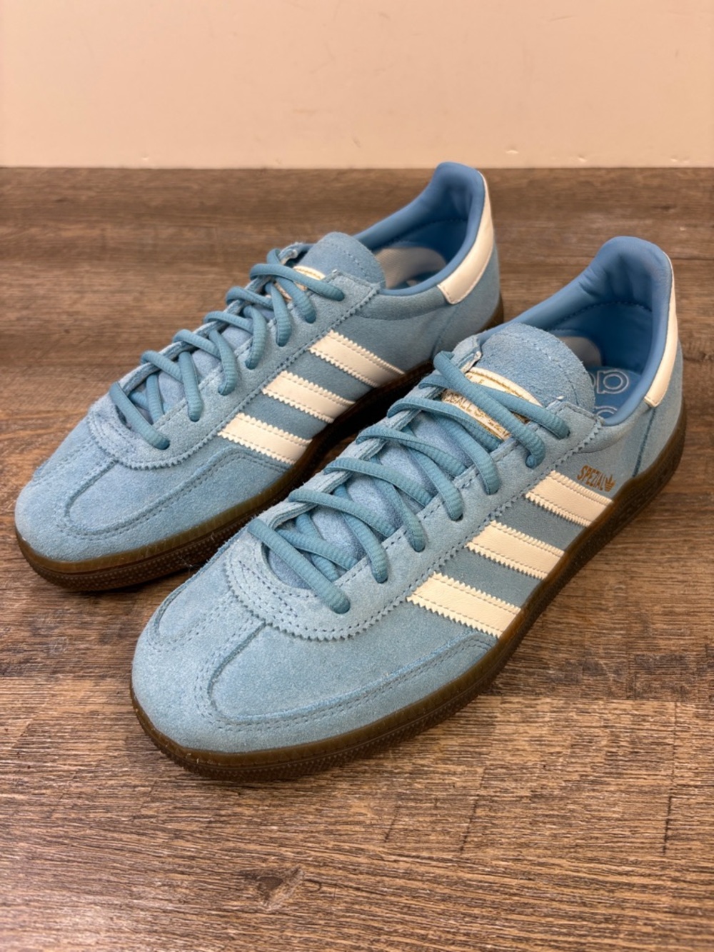 Adidas Handball Spezial Blue Suede Sneakers Gum Sole Women’s Size 6